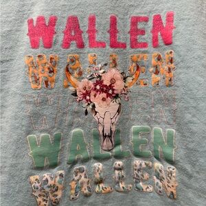Morgan Wallen Super Cute Teal Tee
